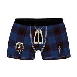 ScotsTee Shop Scottish Home Clan Crest Highland Kilt Sporran Tartan Boxer Briefs
