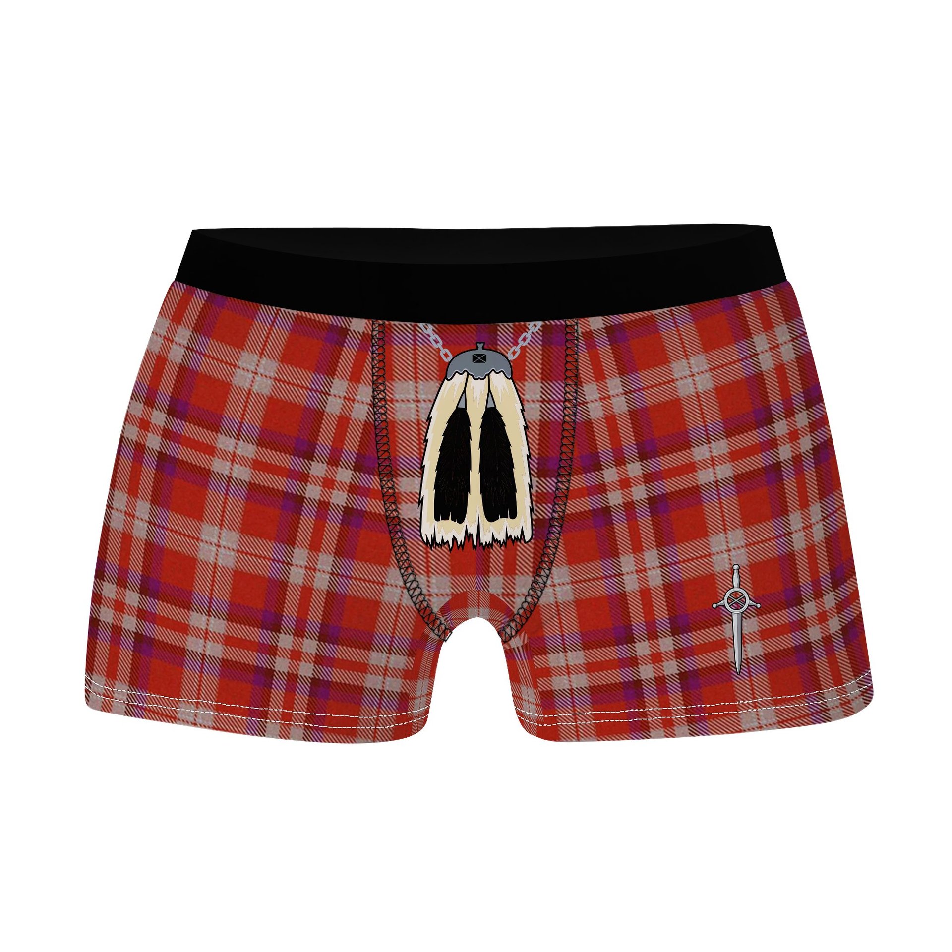 ScotsTee Shop Scottish Pennington Clan Highland Kilt Sporran Tartan Boxer Briefs