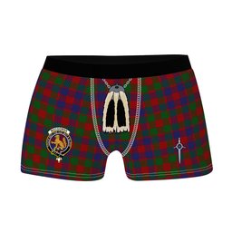 ScotsTee Shop Scottish MacGowan Clan Crest Highland Kilt Sporran Tartan Boxer Briefs