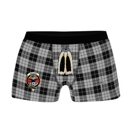 ScotsTee Shop Scottish MacLeod Black and White Clan Crest Highland Kilt Sporran Tartan Boxer Briefs