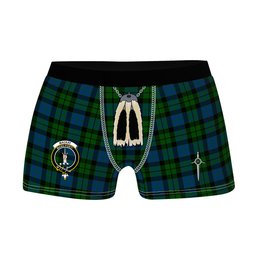ScotsTee Shop Scottish MacKay Modern Clan Crest Highland Kilt Sporran Tartan Boxer Briefs
