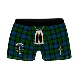 ScotsTee Shop Scottish MacKay Modern Clan Crest Highland Kilt Sporran Tartan Boxer Briefs