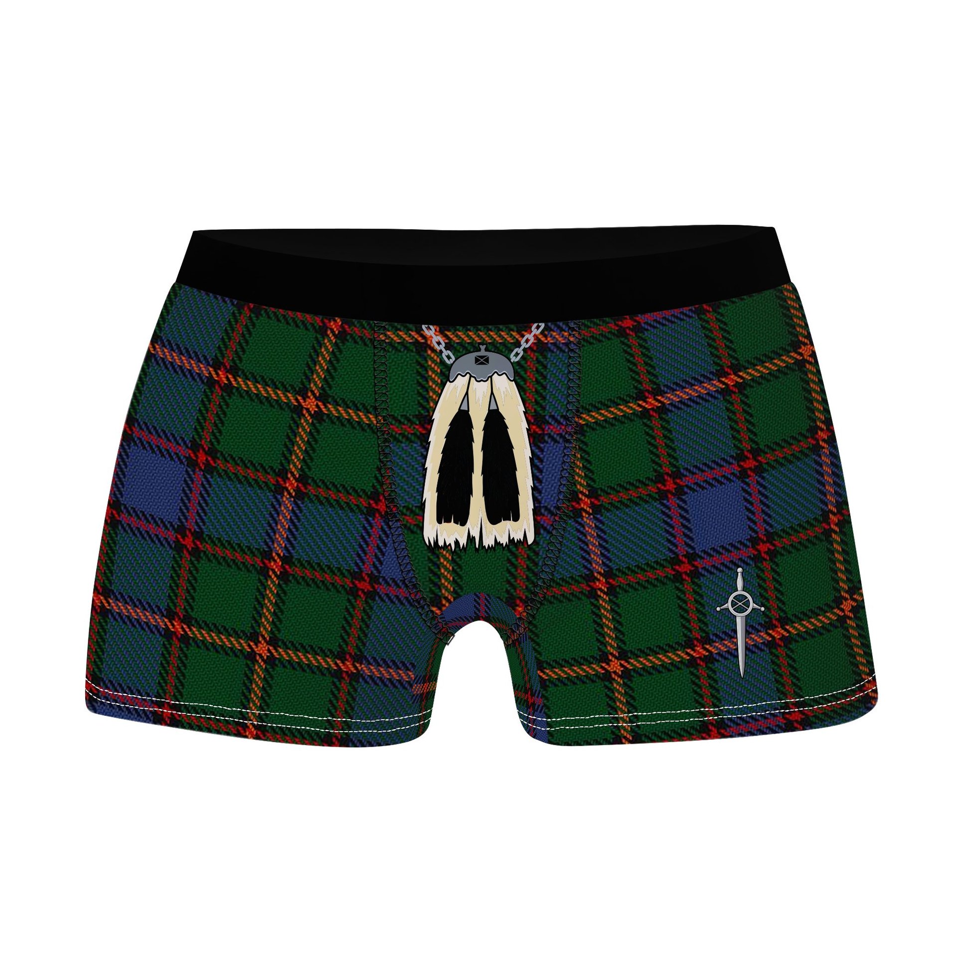 ScotsTee Shop Scottish Skene Clan Highland Kilt Sporran Tartan Boxer Briefs