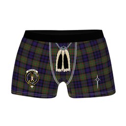 ScotsTee Shop Scottish MacLellan Clan Crest Highland Kilt Sporran Tartan Boxer Briefs