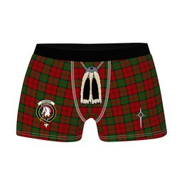 ScotsTee Shop Scottish Dunbar Clan Crest Highland Kilt Sporran Tartan Boxer Briefs