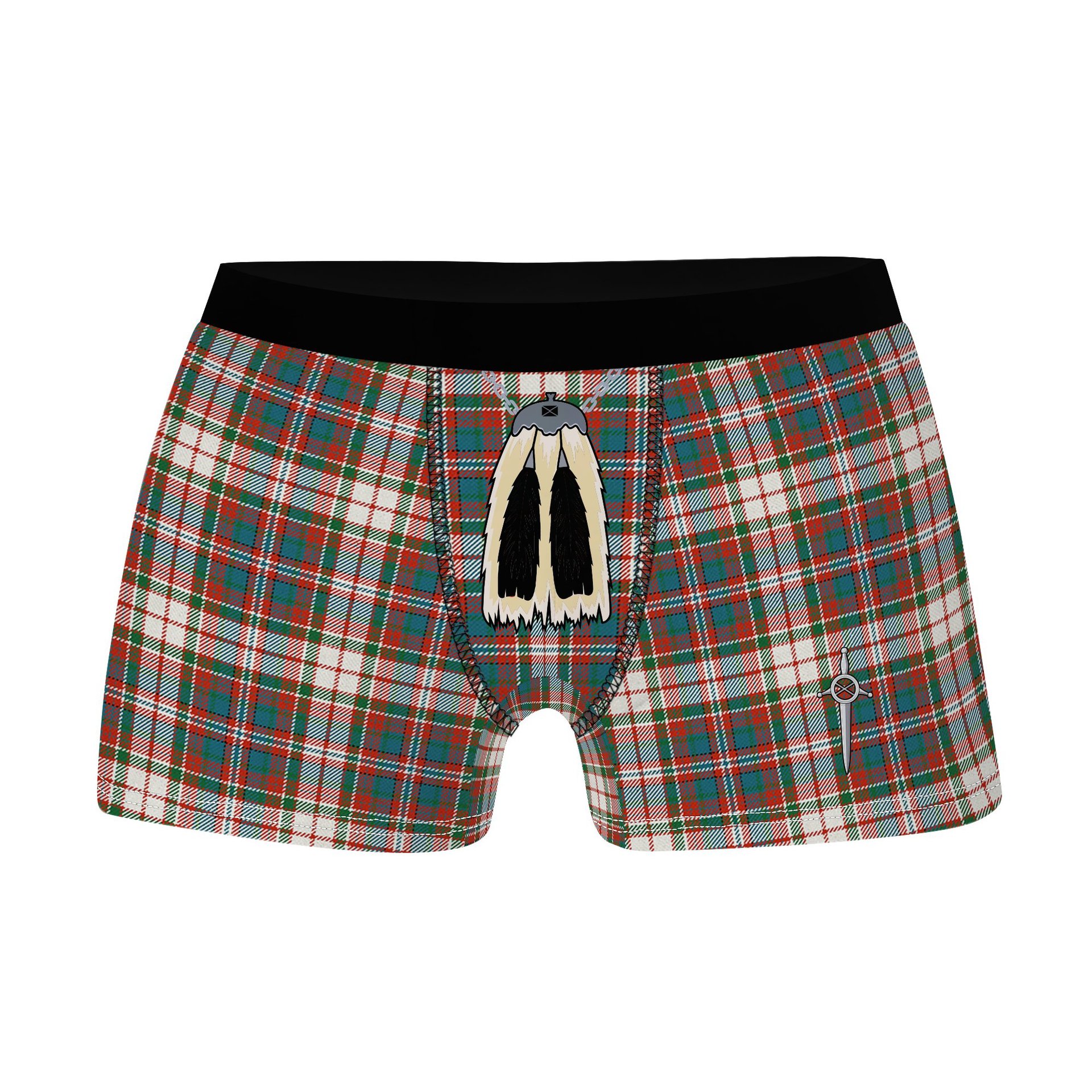ScotsTee Shop Scottish McFarland Dress Ancient Clan Highland Kilt Sporran Tartan Boxer Briefs