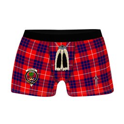 ScotsTee Shop Scottish Hamilton Modern Clan Crest Highland Kilt Sporran Tartan Boxer Briefs