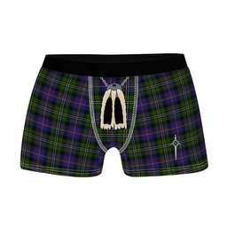 ScotsTee Shop Scottish Malcolm 1840 Clan Highland Kilt Sporran Tartan Boxer Briefs