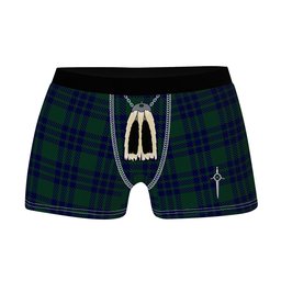 ScotsTee Shop Scottish Montgomery Clan Highland Kilt Sporran Tartan Boxer Briefs