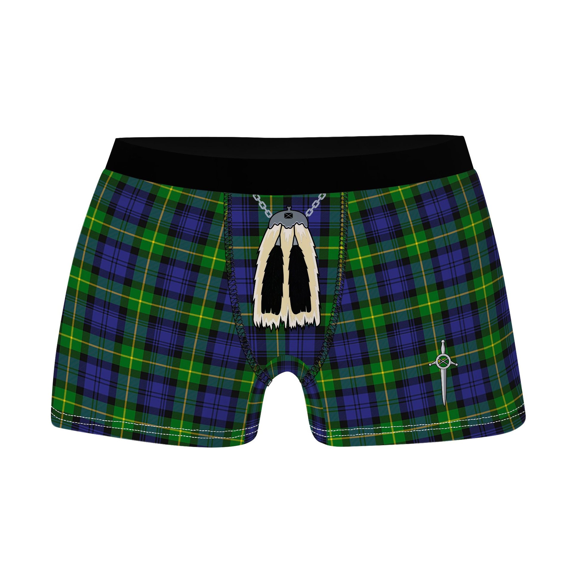 ScotsTee Shop Scottish Meldrum Clan Highland Kilt Sporran Tartan Boxer Briefs