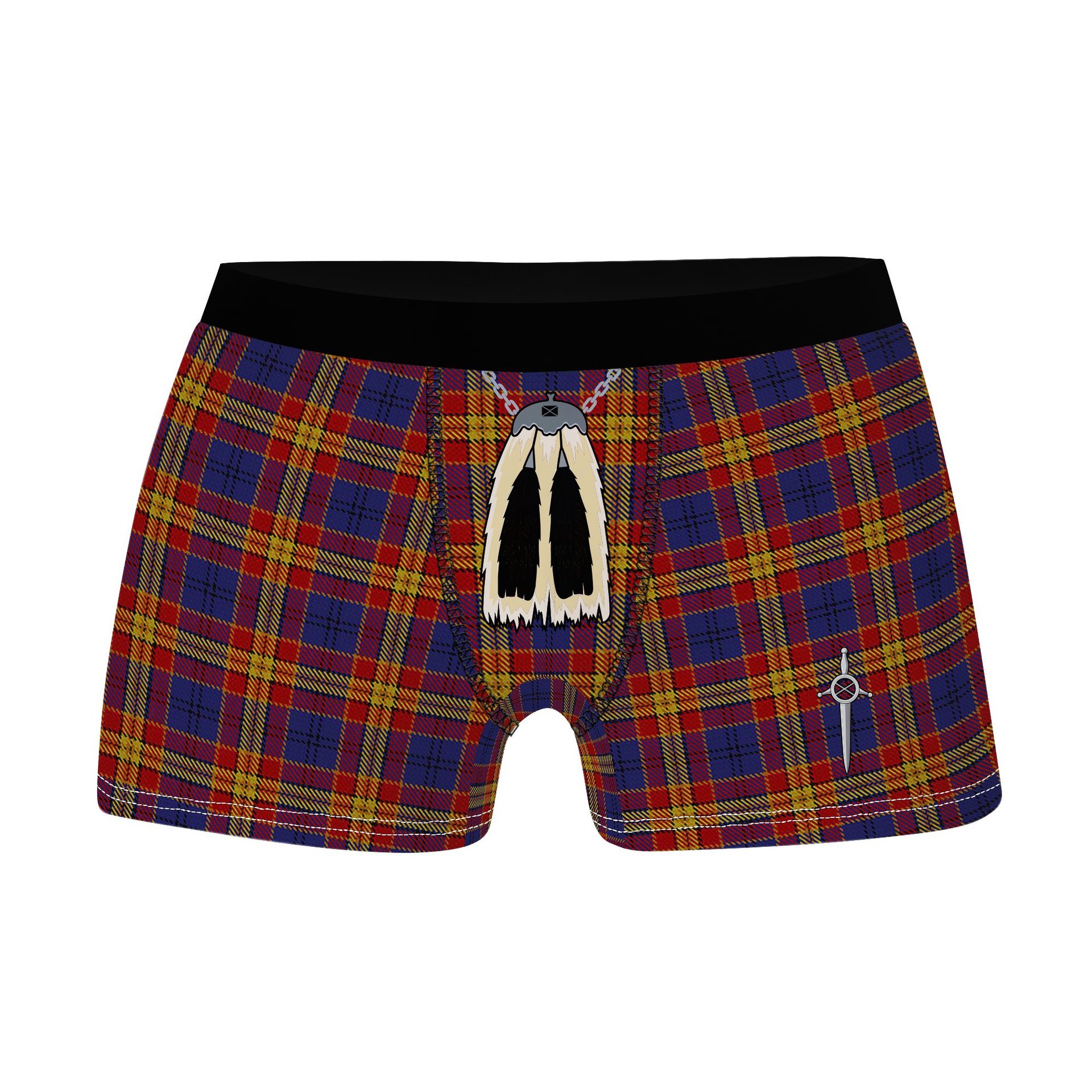 ScotsTee Shop Scottish McGurk Clan Highland Kilt Sporran Tartan Boxer Briefs