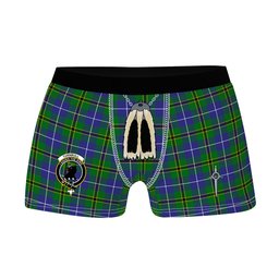 ScotsTee Shop Scottish Turnbull Hunting SC Clan Crest Highland Kilt Sporran Tartan Boxer Briefs
