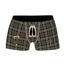 ScotsTee Shop Scottish Graham of Menteith Weathered Clan Crest Highland Kilt Sporran Tartan Boxer Briefs