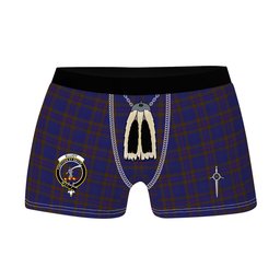 ScotsTee Shop Scottish Elliot Clan Crest Highland Kilt Sporran Tartan Boxer Briefs