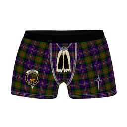 ScotsTee Shop Scottish Cameron of Erracht Modern Clan Crest Highland Kilt Sporran Tartan Boxer Briefs