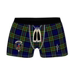 ScotsTee Shop Scottish Colquhoun Modern Clan Crest Highland Kilt Sporran Tartan Boxer Briefs