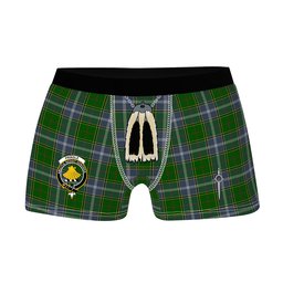 ScotsTee Shop Scottish Pringle Clan Crest Highland Kilt Sporran Tartan Boxer Briefs