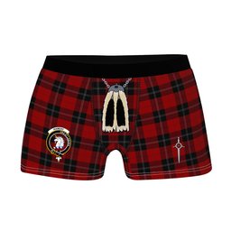 ScotsTee Shop Scottish Ramsay Red Clan Crest Highland Kilt Sporran Tartan Boxer Briefs