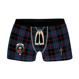 ScotsTee Shop Scottish Nairn Modern Clan Crest Highland Kilt Sporran Tartan Boxer Briefs