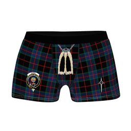 ScotsTee Shop Scottish Nairn Modern Clan Crest Highland Kilt Sporran Tartan Boxer Briefs