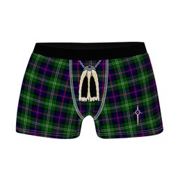 ScotsTee Shop Scottish Sutherland Modern Clan Highland Kilt Sporran Tartan Boxer Briefs