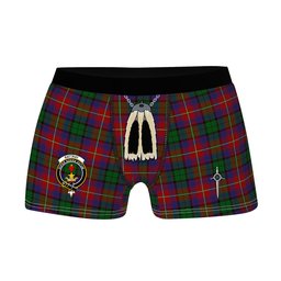 ScotsTee Shop Scottish Rattray of Lude Clan Crest Highland Kilt Sporran Tartan Boxer Briefs