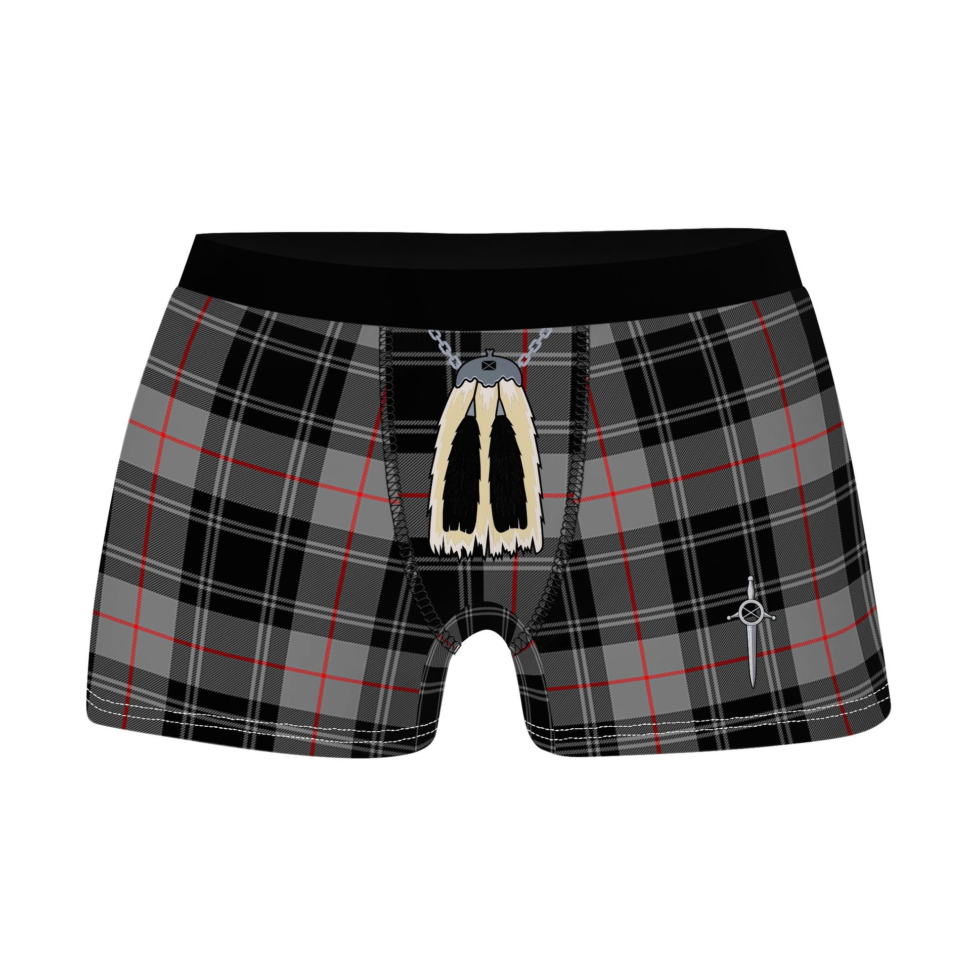 ScotsTee Shop Scottish Moffat Modern SC Clan Highland Kilt Sporran Tartan Boxer Briefs
