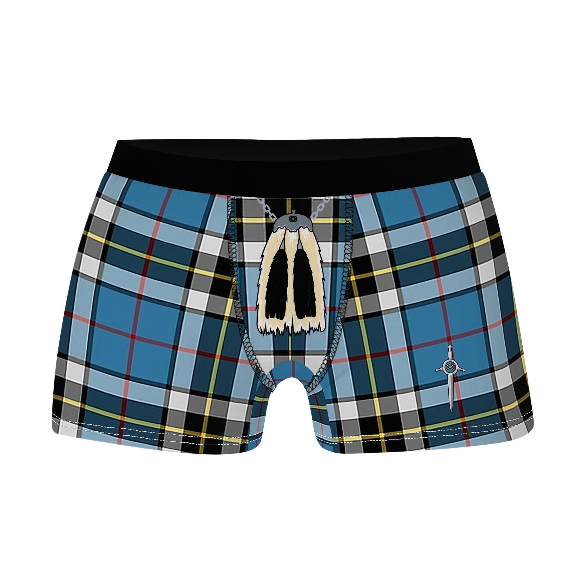 ScotsTee Shop Scottish Thompson Society Clan Highland Kilt Sporran Tartan Boxer Briefs