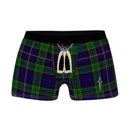 ScotsTee Shop Scottish Mulholland Clan Highland Kilt Sporran Tartan Boxer Briefs