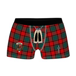 ScotsTee Shop Scottish MacPhail Modern Clan Crest Highland Kilt Sporran Tartan Boxer Briefs