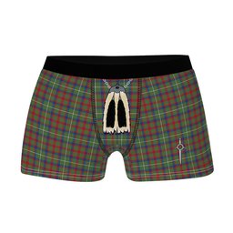 ScotsTee Shop Scottish Shaw Green Modern Clan Highland Kilt Sporran Tartan Boxer Briefs