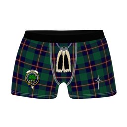 ScotsTee Shop Scottish Irvine Glenn Clan Crest Highland Kilt Sporran Tartan Boxer Briefs