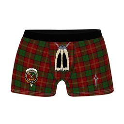 ScotsTee Shop Scottish Kirk Clan Crest Highland Kilt Sporran Tartan Boxer Briefs