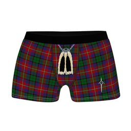 ScotsTee Shop Scottish Rattray of Lude Clan Highland Kilt Sporran Tartan Boxer Briefs