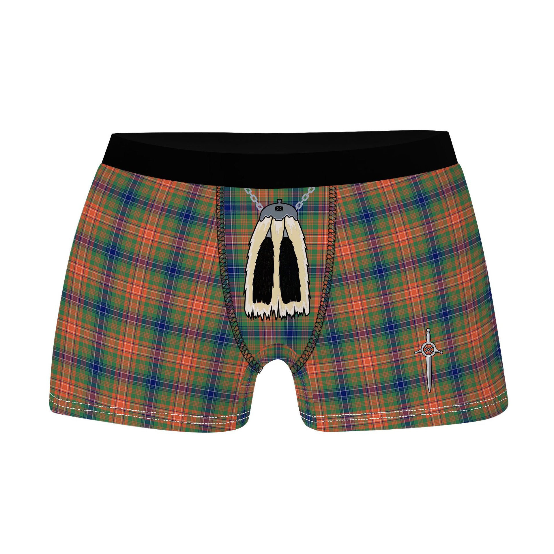 ScotsTee Shop Scottish Wilson Ancient Clan Highland Kilt Sporran Tartan Boxer Briefs