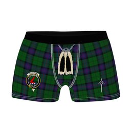 ScotsTee Shop Scottish Armstrong Clan Crest Highland Kilt Sporran Tartan Boxer Briefs