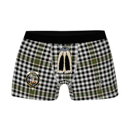 ScotsTee Shop Scottish Burns Check Modern Clan Crest Highland Kilt Sporran Tartan Boxer Briefs