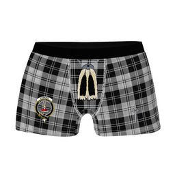 ScotsTee Shop Scottish Erskine Black and White Clan Crest Highland Kilt Sporran Tartan Boxer Briefs