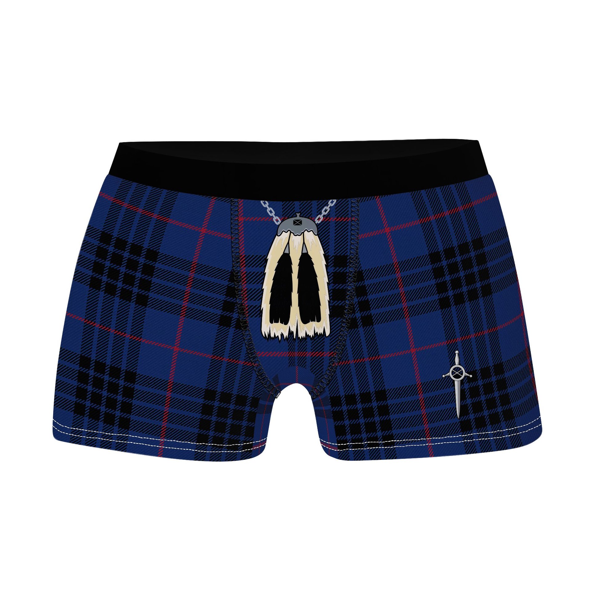 ScotsTee Shop Scottish Morgan Clan Highland Kilt Sporran Tartan Boxer Briefs