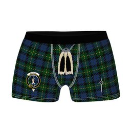 ScotsTee Shop Scottish MacKay Bonner Clan Crest Highland Kilt Sporran Tartan Boxer Briefs