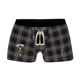 ScotsTee Shop Scottish Moffat 1984 Clan Crest Highland Kilt Sporran Tartan Boxer Briefs