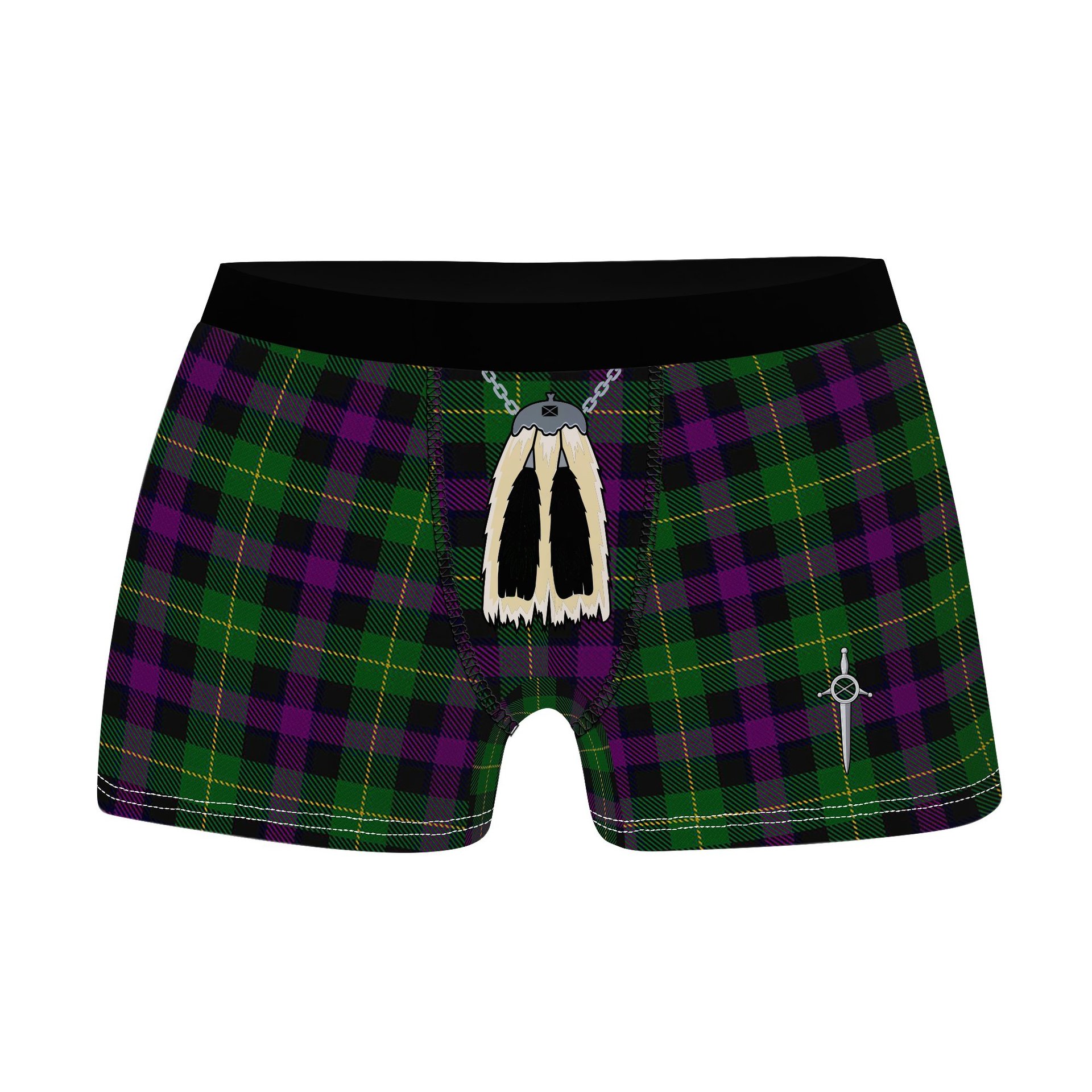 ScotsTee Shop Scottish Martin Hunting Clan Highland Kilt Sporran Tartan Boxer Briefs