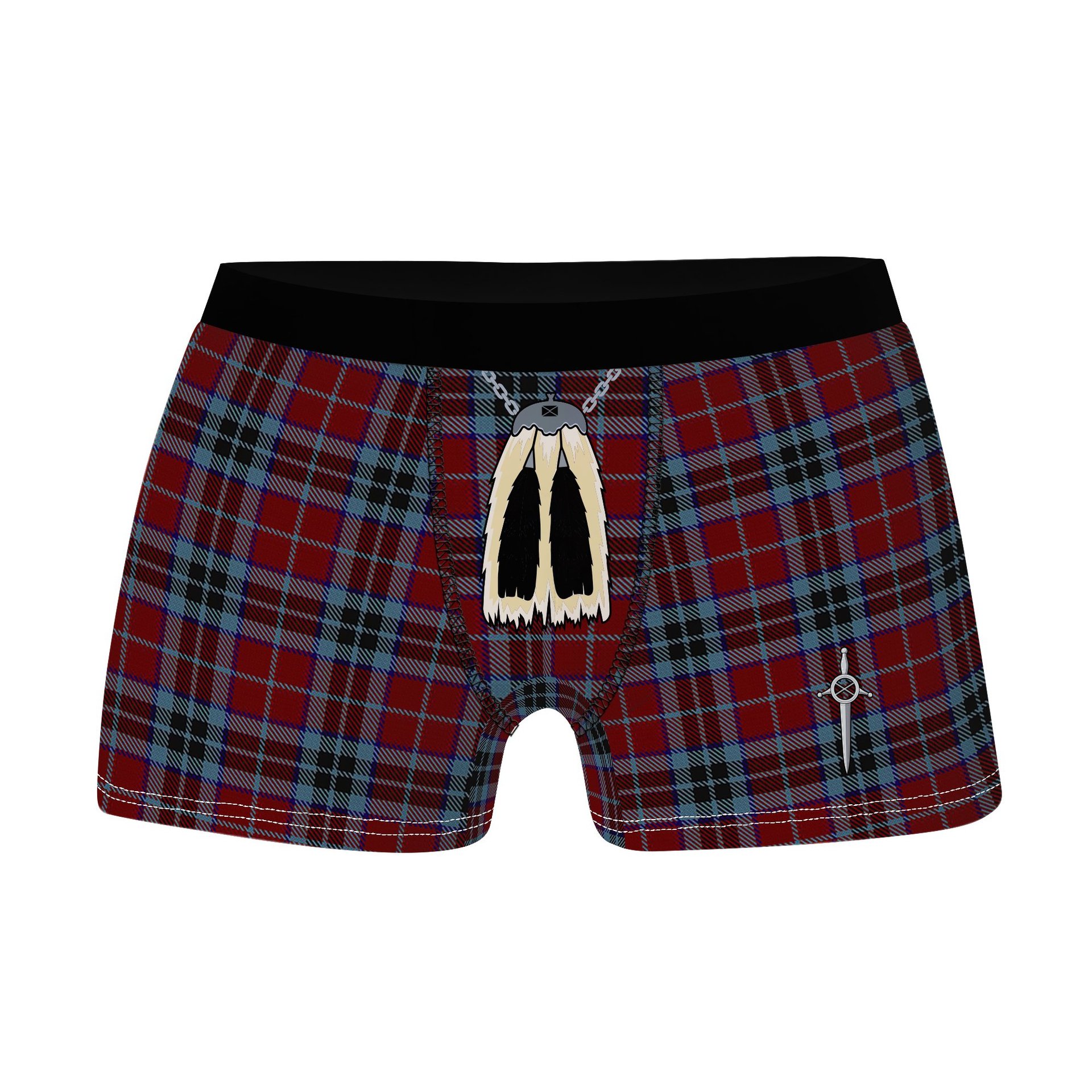 ScotsTee Shop Scottish MacTavish 2 Clan Highland Kilt Sporran Tartan Boxer Briefs