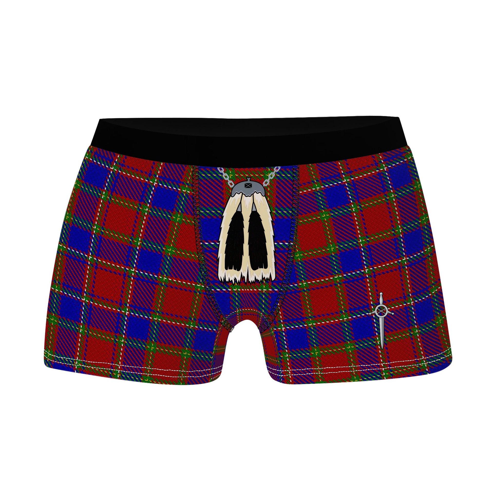 ScotsTee Shop Scottish Mair Clan Highland Kilt Sporran Tartan Boxer Briefs