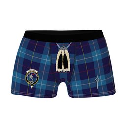 ScotsTee Shop Scottish McKerrell of Hillhouse Clan Crest Highland Kilt Sporran Tartan Boxer Briefs
