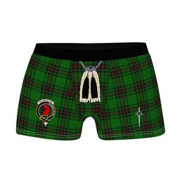 ScotsTee Shop Scottish Halkerston Clan Crest Highland Kilt Sporran Tartan Boxer Briefs