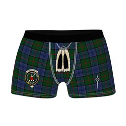 ScotsTee Shop Scottish Colquhoun Clan Crest Highland Kilt Sporran Tartan Boxer Briefs