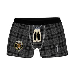 ScotsTee Shop Scottish Drummond Grey Clan Crest Highland Kilt Sporran Tartan Boxer Briefs