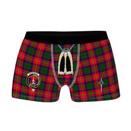 ScotsTee Shop Scottish Charteris Clan Crest Highland Kilt Sporran Tartan Boxer Briefs