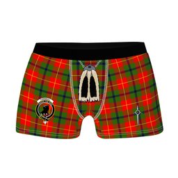 ScotsTee Shop Scottish Turnbull SC Clan Crest Highland Kilt Sporran Tartan Boxer Briefs